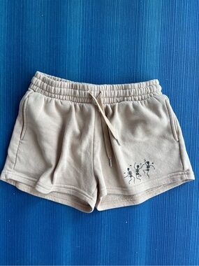 Beige Drawstring Women’s Lounge Shorts